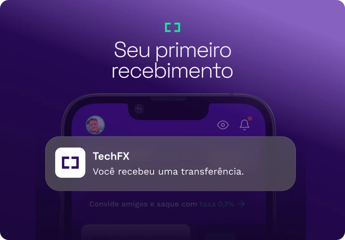 Seu primeiro recebimento
